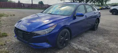 2021 Hyundai Elantra Preferred Trim. 2.0 liter gas engine. Intense Blue with black cloth interior. O...