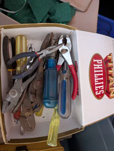 cigar box of used tools, View more