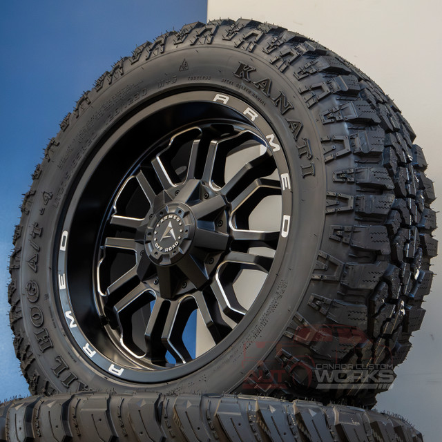 NEW! 20" Armed CANNON in MATTE BLACK MILLED - ONLY $1250 in Tires & Rims in Calgary - Image 3