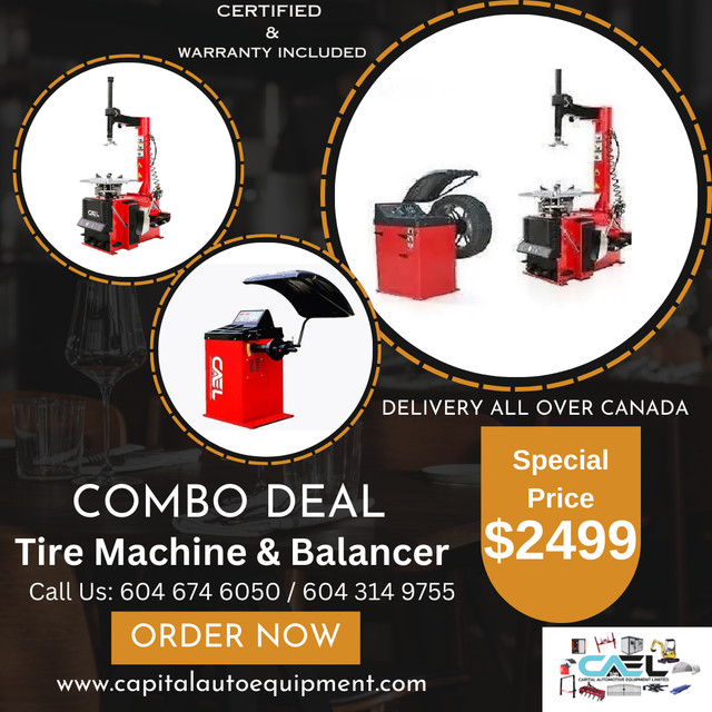 $2499 plus for New Tire machine and Wheel balancer Certified! in Other Parts & Accessories in Saskatoon