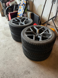 22" Premium Snow Tires with Rims FOR SALE!