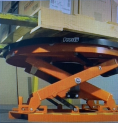Pallet Lifter/Positioner with Turntable & Skirt, Capacity — 4500, View more