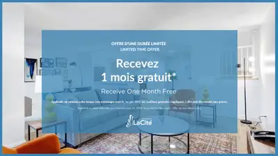 Looking for a spacious place to call home in Montreal? Explore all that LaCité has to offer with ple...