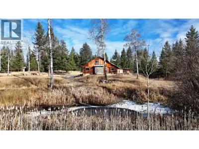 Escape to 160 ac of peace & privacy just 10 min from 100 Mile House. Set at the end of a quiet no-th...