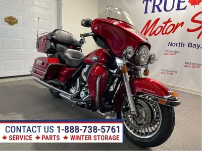 Beautiful Ember Red Sunglo Ultra Classic is another Canadian Harley at True North Motor Sports with...
