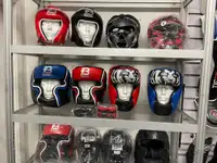 Boxing Gloves Head Gear In Leather