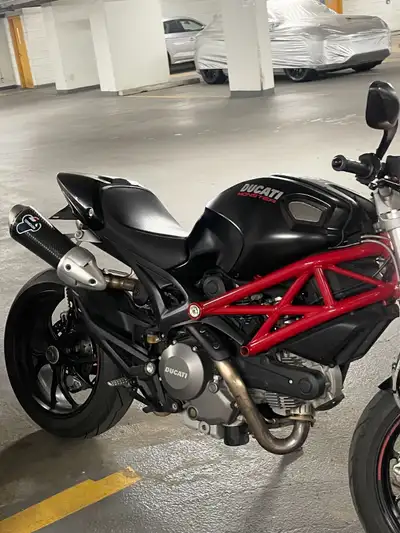 Mint Ducati Monster , get your bike for next summer, Loud cleans Termignani Exhaust sound