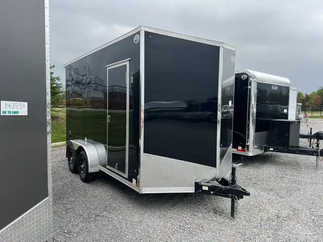 2027 HAULIN 7x14 Tandem Axle Enclosed UTV Trailer w Side Hatch in Cargo & Utility Trailers in Trenton - Image 3