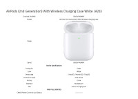 Apple AirPods 2nd Generation A1938 Wireless Charging Case