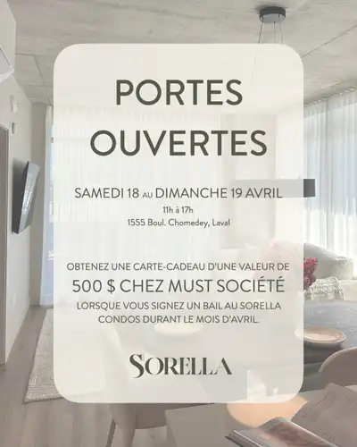 EN PROMOTION ! *** PORTES OUVERTES CE WEEK-END, LES 18 ET 19 AVRIL DE 11H À 17H *** Condo locatif /...