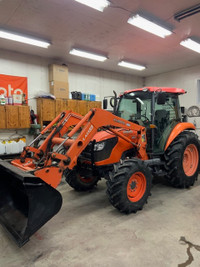 Kubota M-7060 4x4 loader, cab, one owner, low hours
