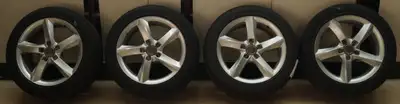 Birkshire Automobiles currently has inventory on a used winter tire and wheel package for an Audi A4...