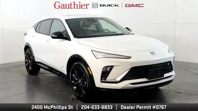 The 2025 Buick Envista Sport Touring brings a bold look to the compact-SUV class with gloss-black 18...