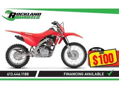 Honda CRF125F 2026 La gamme Honda CRF125F est conçue pour convenir à un large éventail de pilotes, a...