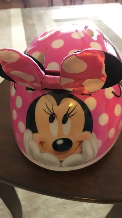 HELMET. GIRL’s SAFETY BIKE HELMET. MINNIE MOUSE THEME., View more