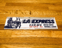 1980’s USFL LA Express Bumper Sealed Sticker