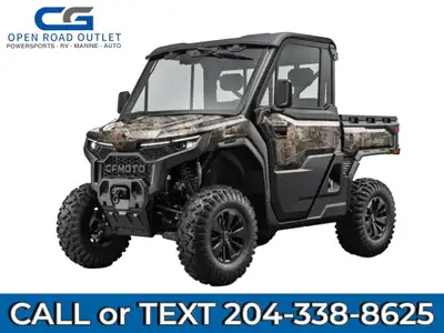 2026 CFMOTO Uforce U10 Pro Highland Camo 2026 CFMoto UForce U10 Pro Highland Camo More than $15,150...