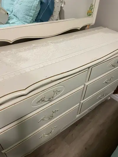 Bedroom Set (Dresser with Mirror) and Night End Table., View more