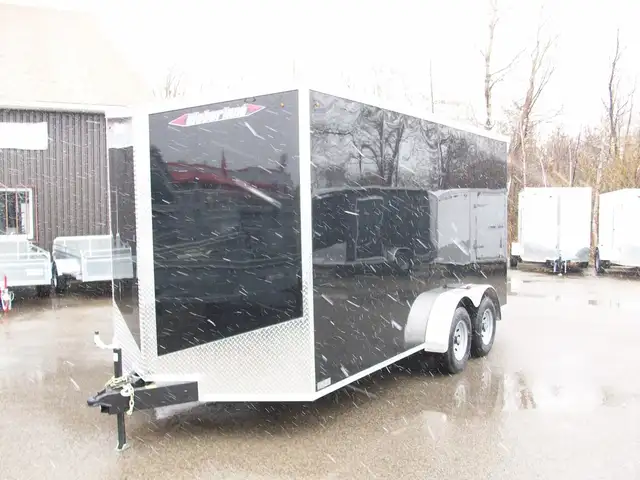2025 Weberlane CARGO 8'.6in.X16' V-NOSE 2ESSIEUX 5200LB. 7.6HT C in Cargo & Utility Trailers in Laval / North Shore - Image 9