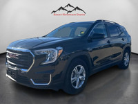 Meet the 2024 GMC Terrain AWD SLE in black, a capable SUV that offers all-wheel driving confidence o... (image 1)