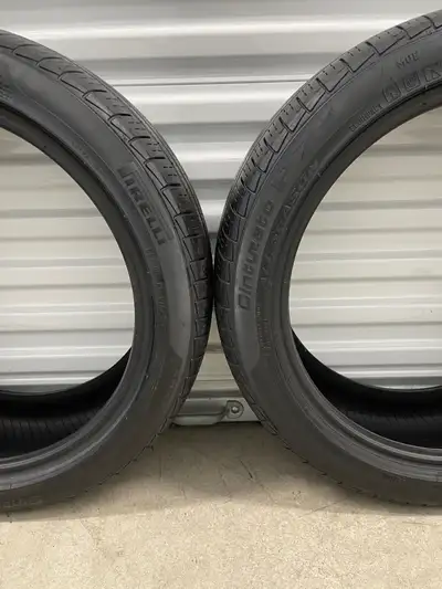 Pair2: 225/45r18 95H XL Pirelli Cinturato P7 All Season RunFlat. FIRM $160: Two Used All Season RunF...