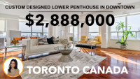 Custom Designed Lower Penthouse Suite in Toronto's The Annex!