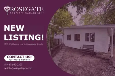 Modern 2-Bedroom Main Level Apartment with Backyard – Mississauga Welcome to A–6780 Second Line West...