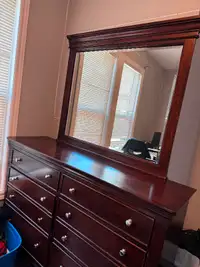 Queen bed and dresser