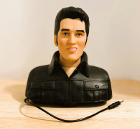 2007 Elvis Presley Poseable Head Sound Speaker (works)