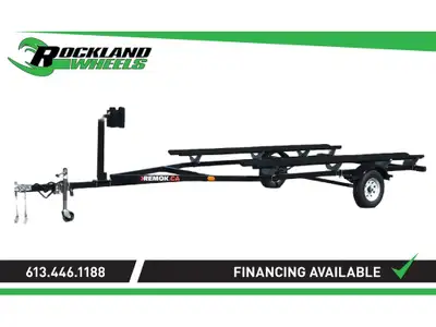 REMOK PONTOON TRAILER 16-21' ONE AXLE WITH BRAKES 2026 Ce modèle comprend : - Essieu simple - Freins...