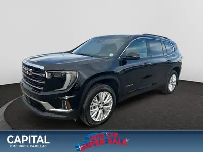 Welcome to Capital GMC! The Acadia is here! This AWDEbony Acadia offers excellent driving manners, w...