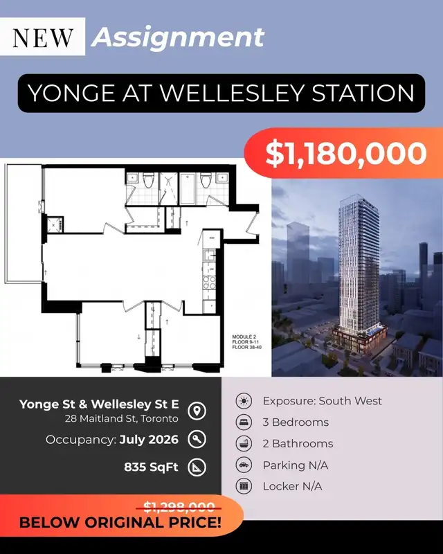 Assignment Sale - Yonge at Wellesley Station in Condos for Sale in City of Toronto - Image 2