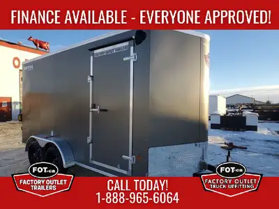 NEW Royal Cargo 7x16ft Enclosed from Southland Trailers - Rear Barn Doors - (4) Recessed Floor Mount...