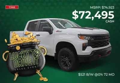 WAS: $74923 NOW: $72495Silverado 1500 Custom TB 4WDPreferred Equipment Group|Floor Liners Assist Ste...