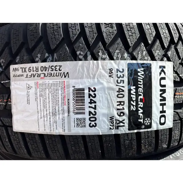 Four New 19″ 5x114.3 Vossen Replica w/ 235/40R19 Kumho winter in Tires & Rims in Oakville / Halton Region - Image 4