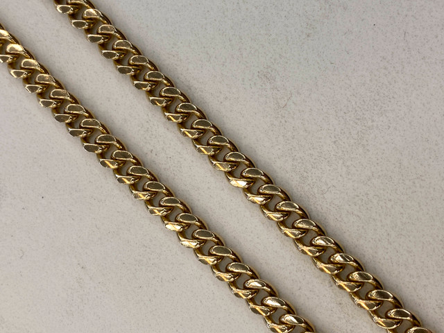 10K Gold Cuban Link Chain - 26" in Jewellery & Watches in City of Toronto - Image 3