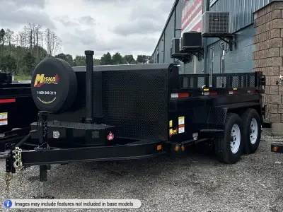 SOLD - In Stock Clear-out! - Save $1,250 on this new 2026 Miska 7 Ton Ultra Low Pro Dump Trailer wit...