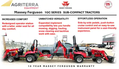 Massey Ferguson 1GC SERIES SUB-COMPACT TRACTORS, View more