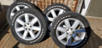 Subaru aluminum rims with tires