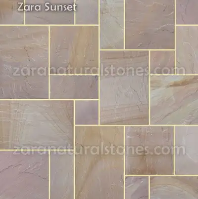 SunsetSquare Cut Flagstone Pavers - Thousands of sqft in stock with a wide selection of 30 plus colo...