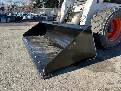 Canadian Made! Smooth Buckets comes with bolt on edge, tooth buckets are welded teeth. 3/16” Materia...