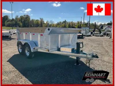 2025 Canada Trailers 6x10 5 Ton Galvanized Dump Trailer 10,800LB GVWR, 2 5200LB Axles with Easy Lube...