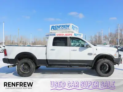 This 2014 Ram 3500 Longhorn is a local trade-in with two keys and lom km's, under the hood sits the...