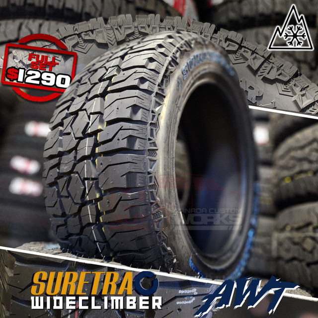 BRAND NEW Snowflake Rated AWT! 33X12.50R20 $1290 FULL SET in Tires & Rims in Edmonton - Image 2