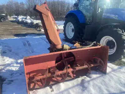 MK Martin SB87 SnowBlower for 3 point hitch/540 pto , hydraulic chute control, with brand new hoses...