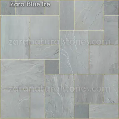 Blue Ice Square Cut Flagstone Pavers - Thousands of sqft in stock with a wide selection of 30 plus c...
