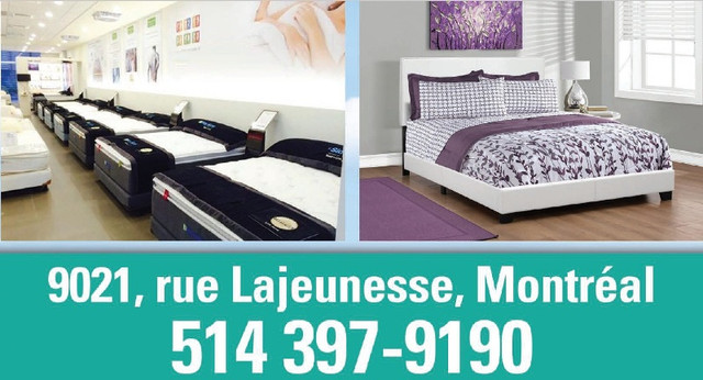 ✔✔ LIQUIDATION MATELAS ✔✔ SPÉCIAL ENTREPOT !! ✔✔ dans Lits et matelas  à Ville de Montréal - Image 2