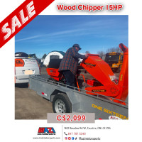 15HPWood chipper 5'' chipping capacity / FREE DELIVERY COBOURG