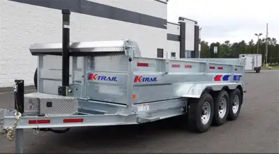 2026 K-Trail 82x16 tri axle dump trailer GVWR 21000lbs with a load capactiy of 18000lbs. This commer...