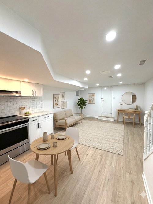 Recently renovated, bright and beautiful 550 sq. ft. 1 bedroom basement apartment for rent. Unit has...